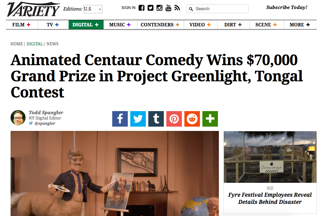 And the winner of The Next Great Animated Series Contest is...